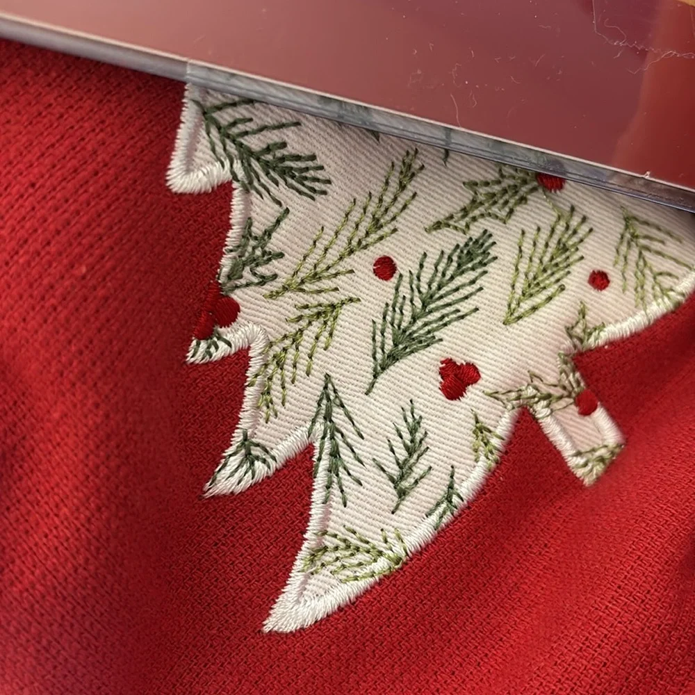 Lenox Xmas Dish Towels w/ Angel Ornament